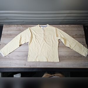 Men's Cream Henley Shirt
